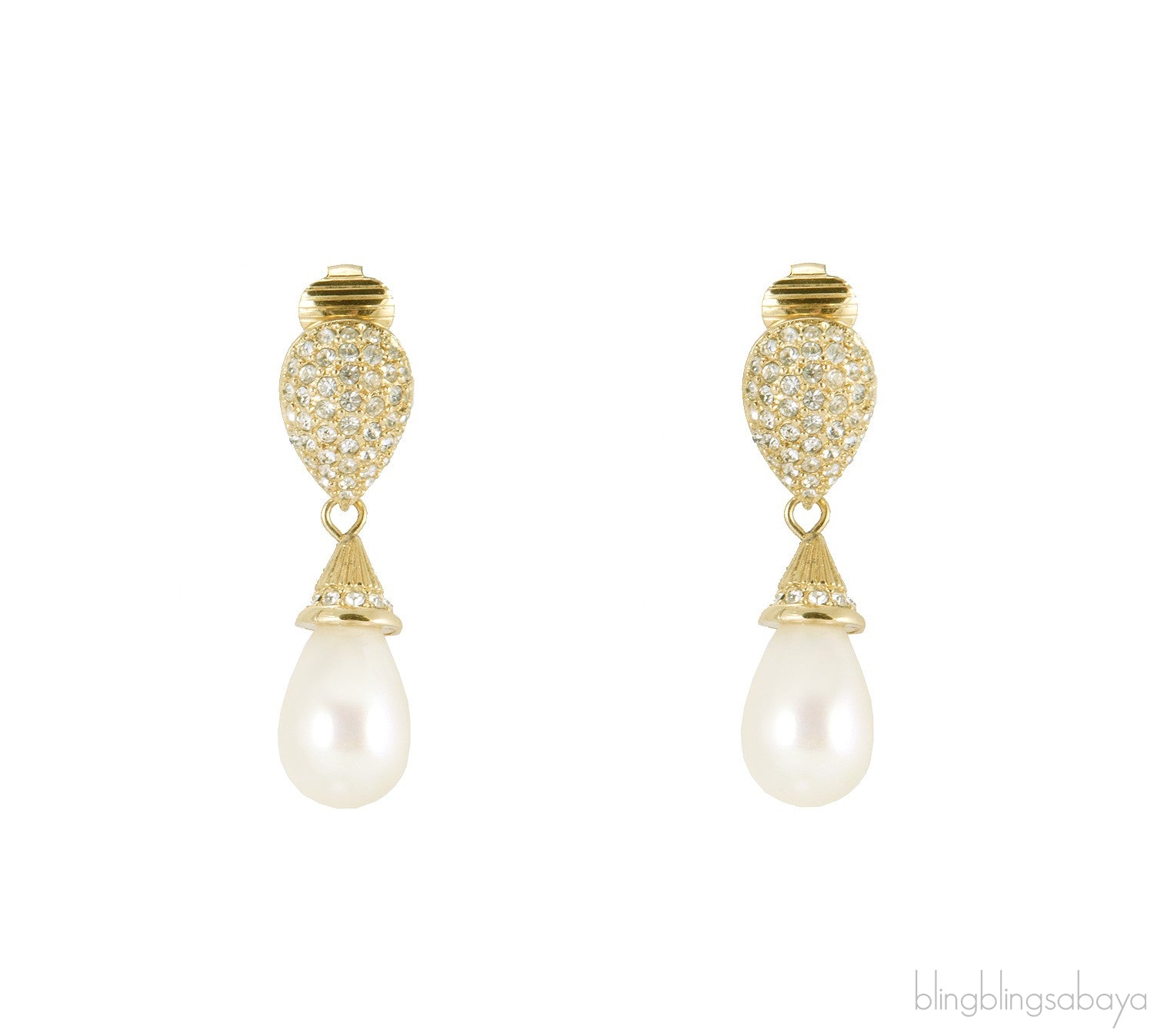 Faux Pearl Drop Earrings