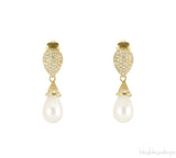 Faux Pearl Drop Earrings