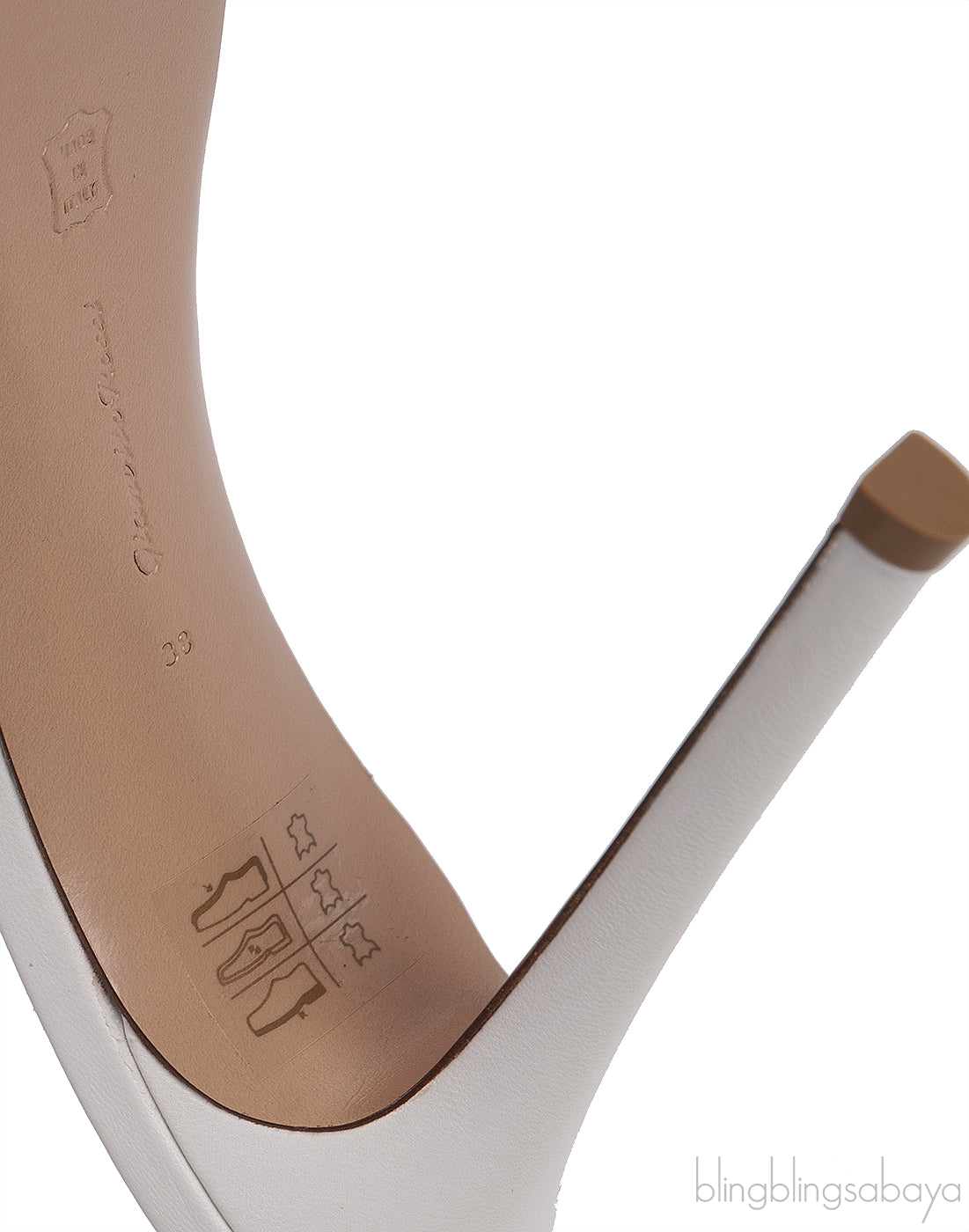 White Leather Platform Mules
