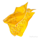 Silk Goyardine Yellow Scarf