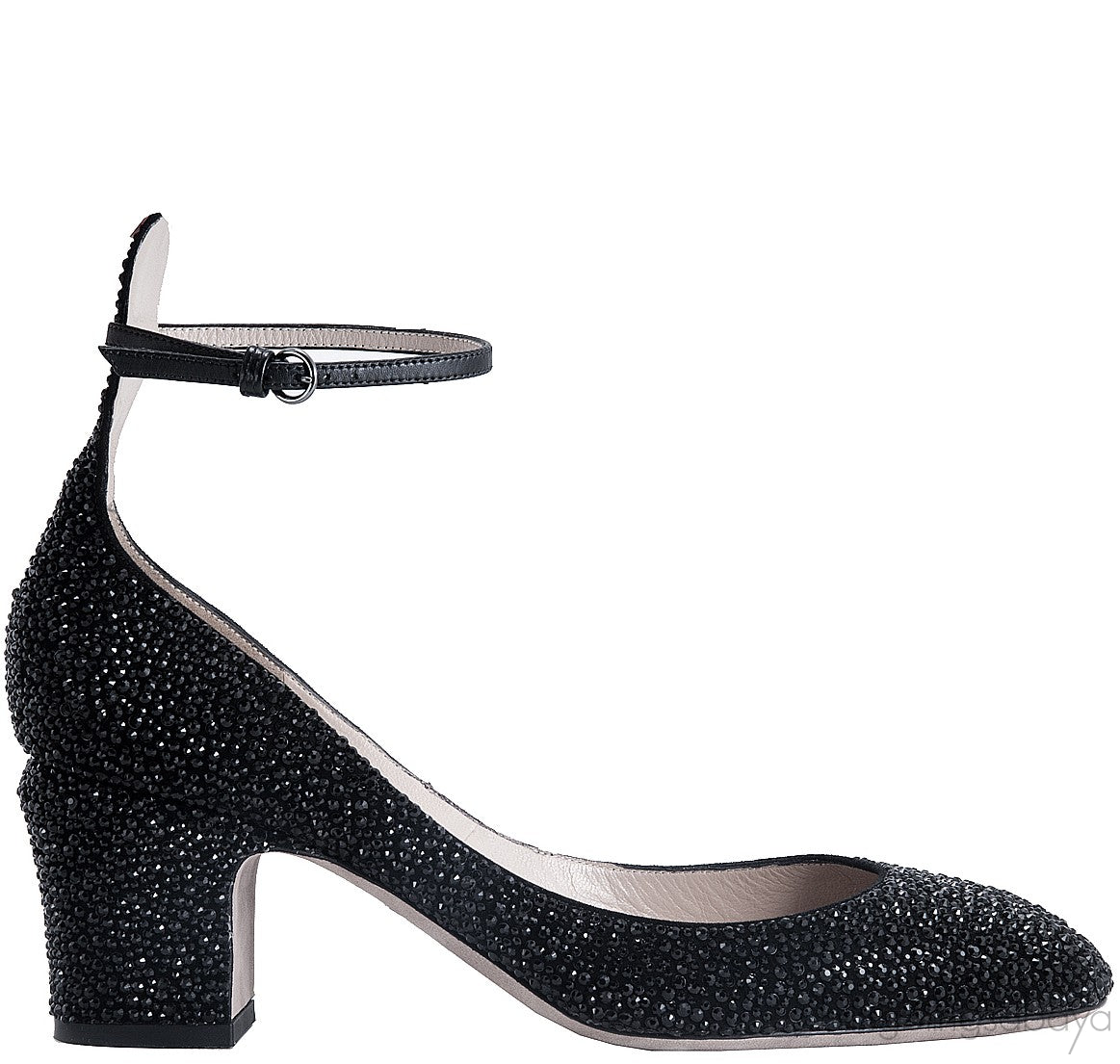 Crystal Bead Embellished Pump