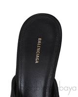 Knife Black Eiffel Tower Crystal Mule