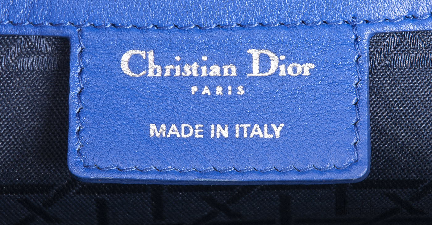 Lady Dior Large Iris Quilted Bag