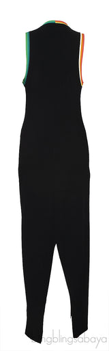 Black Stretch Jersey Maxi Dress