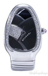 Serpenti Steel Diamond Watch