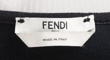 Cotton-Blend & Fur Black Sweatshirt