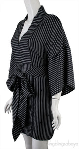Black Stripe Tunic Dress
