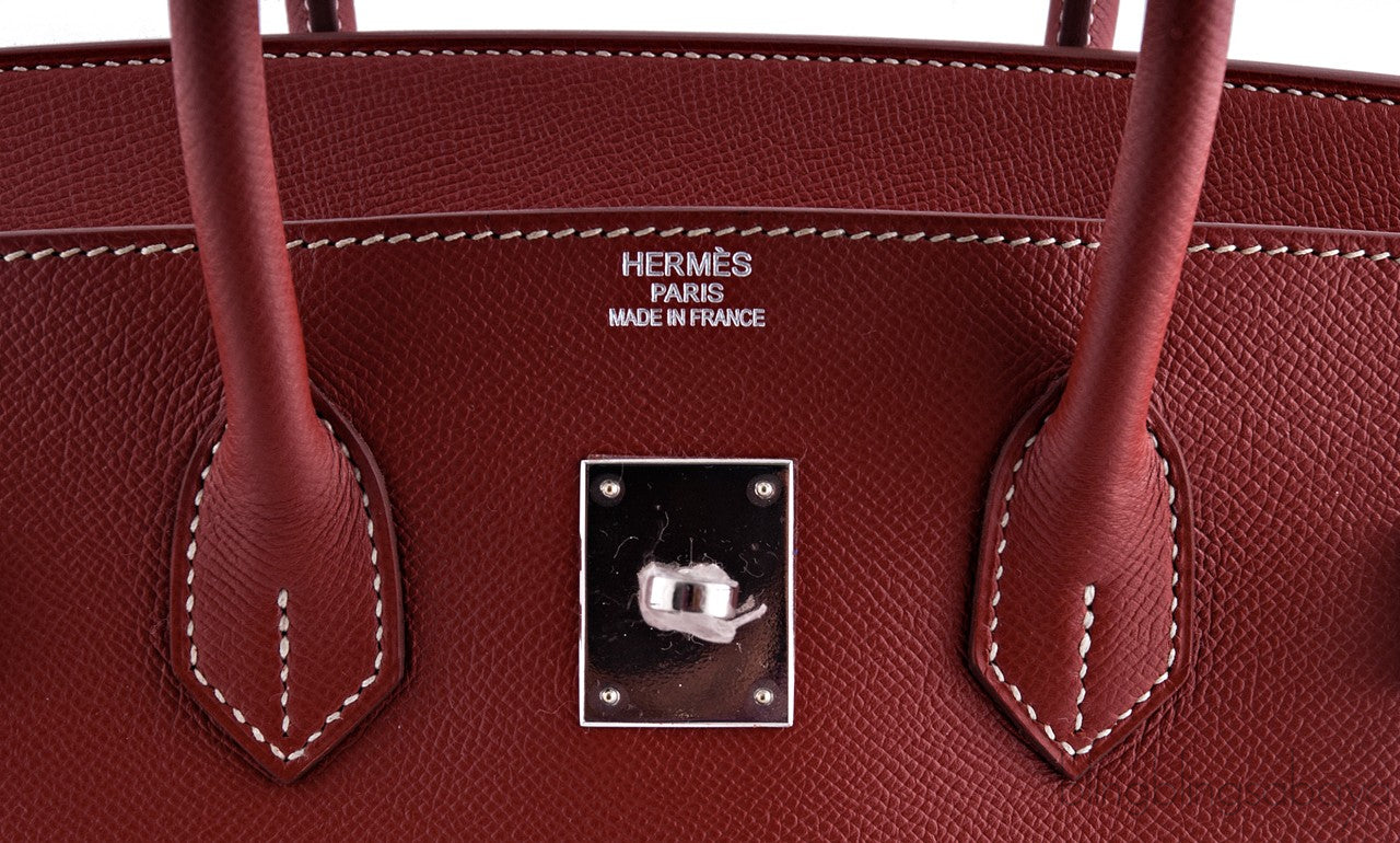 Birkin 35 2tones Brick Orange Epsom