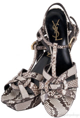 Tribute Python T-strap Sandals