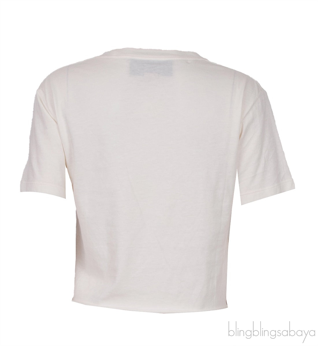 Gucci Embroidered Off-white Crop T-shirt