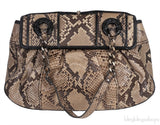 Fendi Brown Natural Python Flap Bag