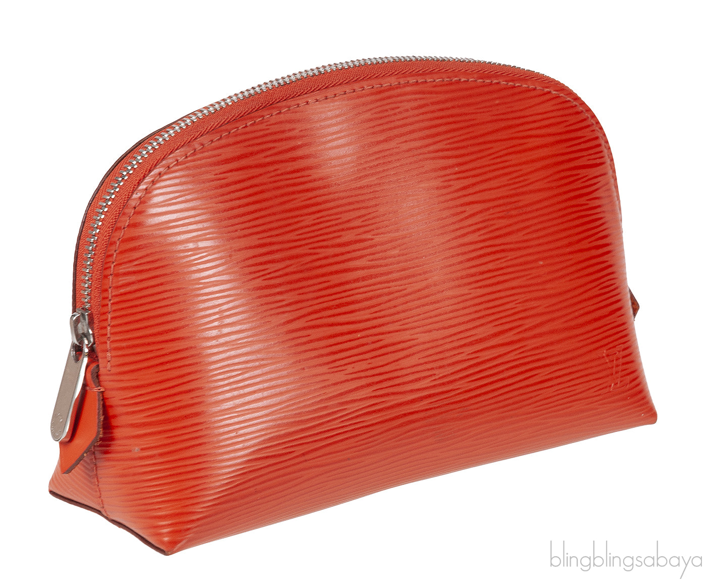 Louis Vuitton Orange Cosmetic Pouch Epi Leather