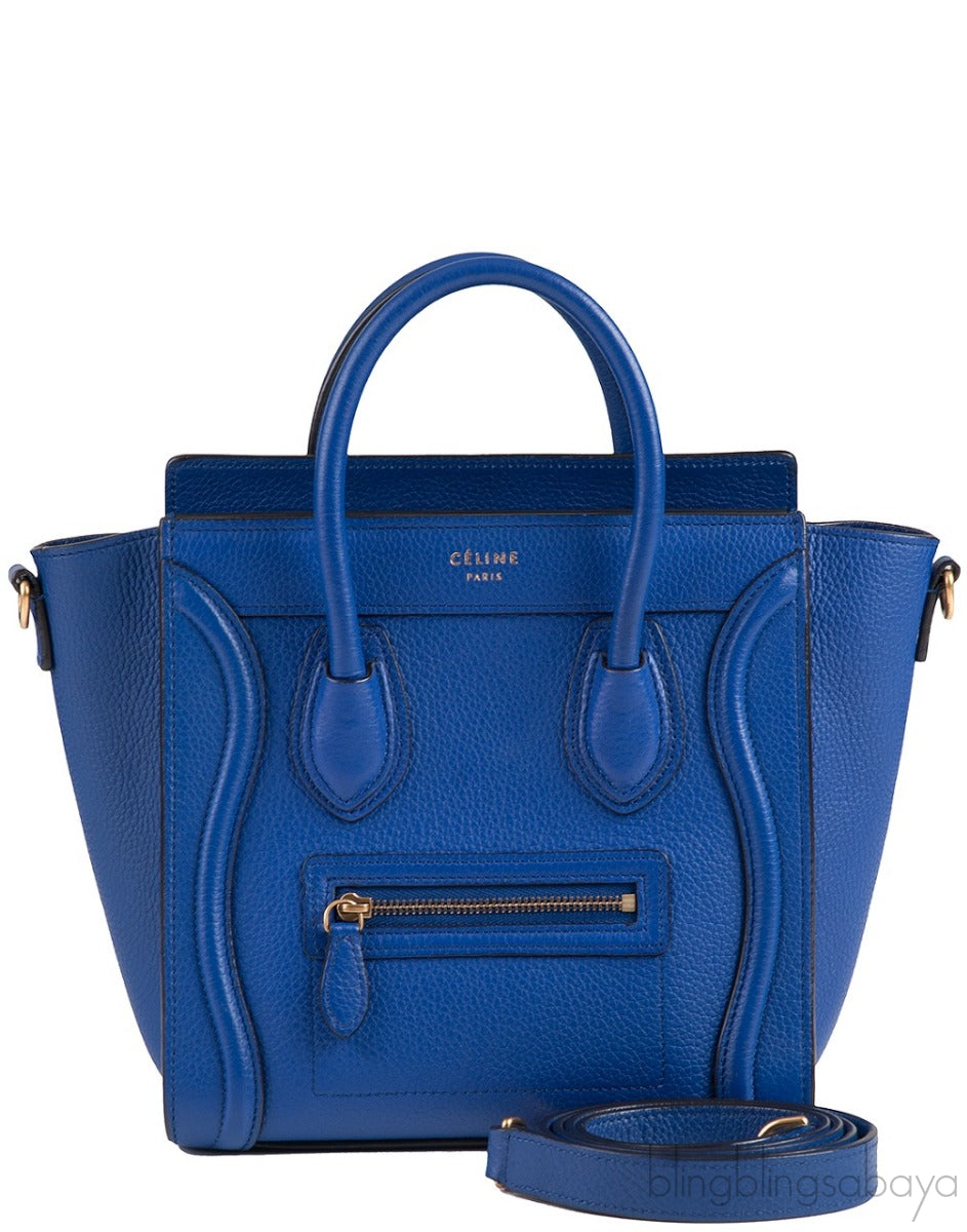 Nano Luggage Blue Shoulder Bag