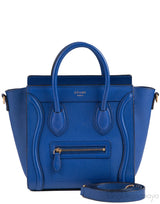 Nano Luggage Blue Shoulder Bag