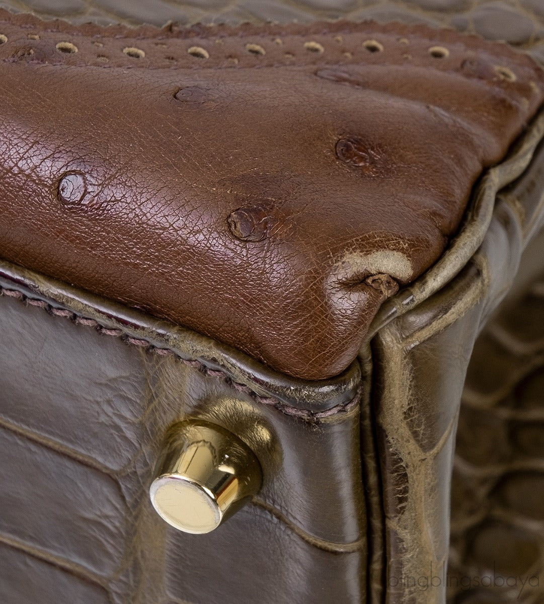Kelly 32 Grand Marriage Crocodile Bag