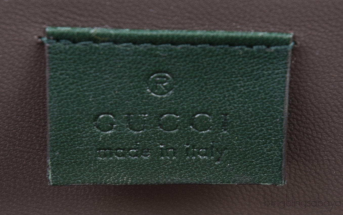 Crystal Embellished Horsebit Green Crocodile Mini Clutch