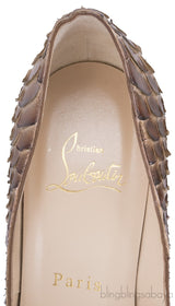 Lady Peep 150 Python Armure Pump