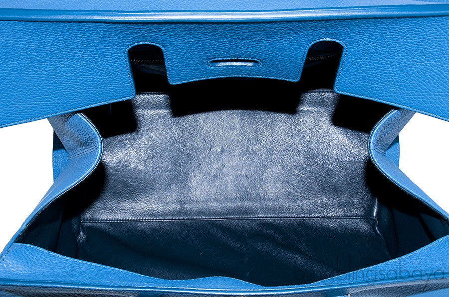 Blue Round Tube Bag