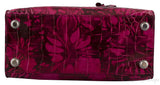 City Steamer Pink Crocodile Bag PM
