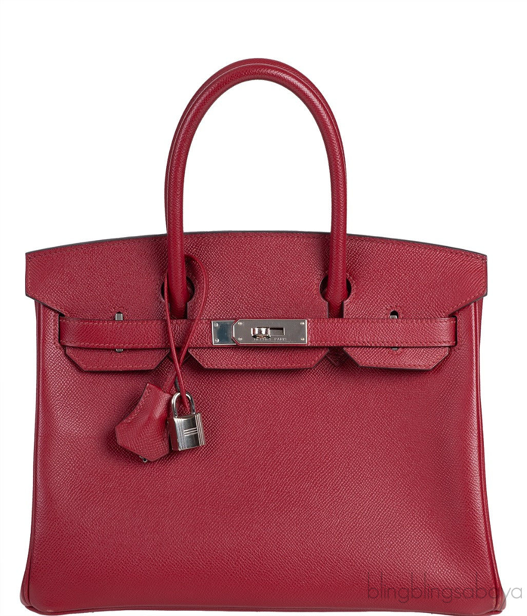 Birkin 30 Rubis Epsom PHW