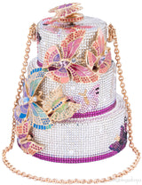 Butterfly Cake Minaudiere Clutch