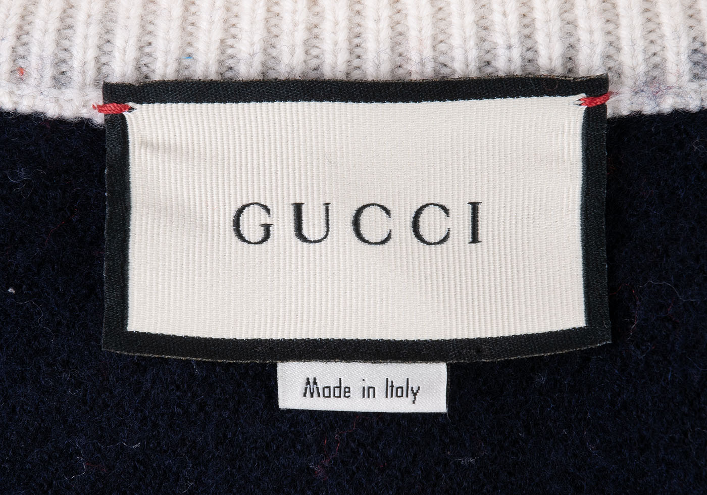 GG Tri-color Knitted Wool Jacket