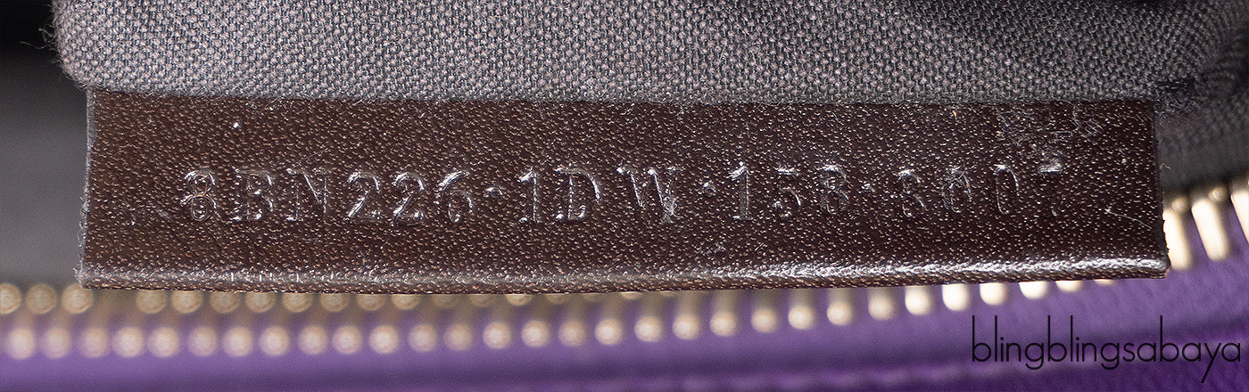Fendi Purple Crocodile Medium Peekaboo GHW