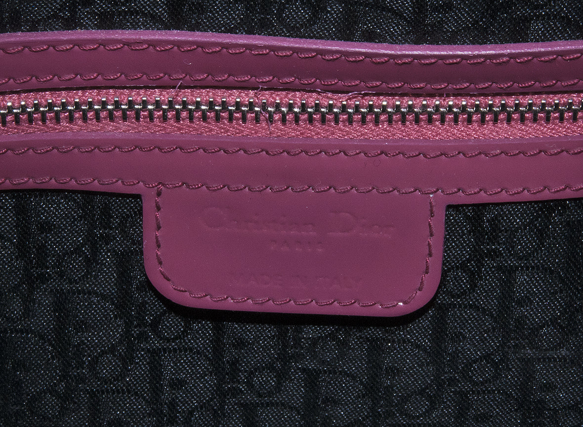 Patent Pinkish Red Lady Dior