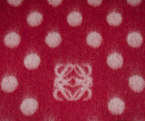 Polka Dot Anagram Red Scarf