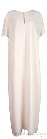 Off-White Plain Maxi Dress