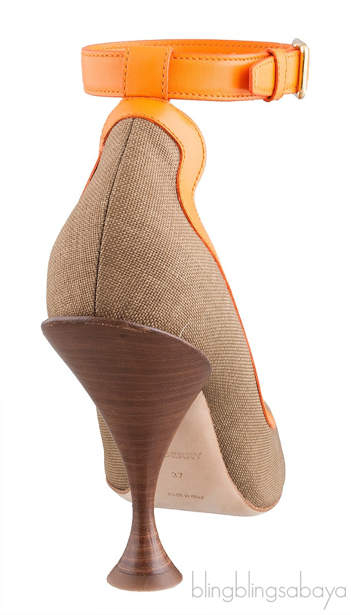 Brecon Contrast Trim Canvas Pumps