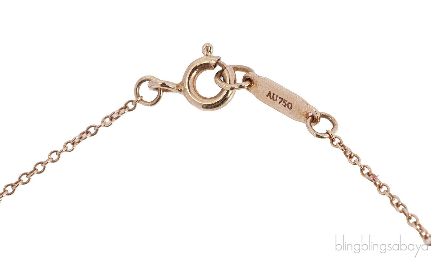 Yellow Gold Bow Pendant Necklace