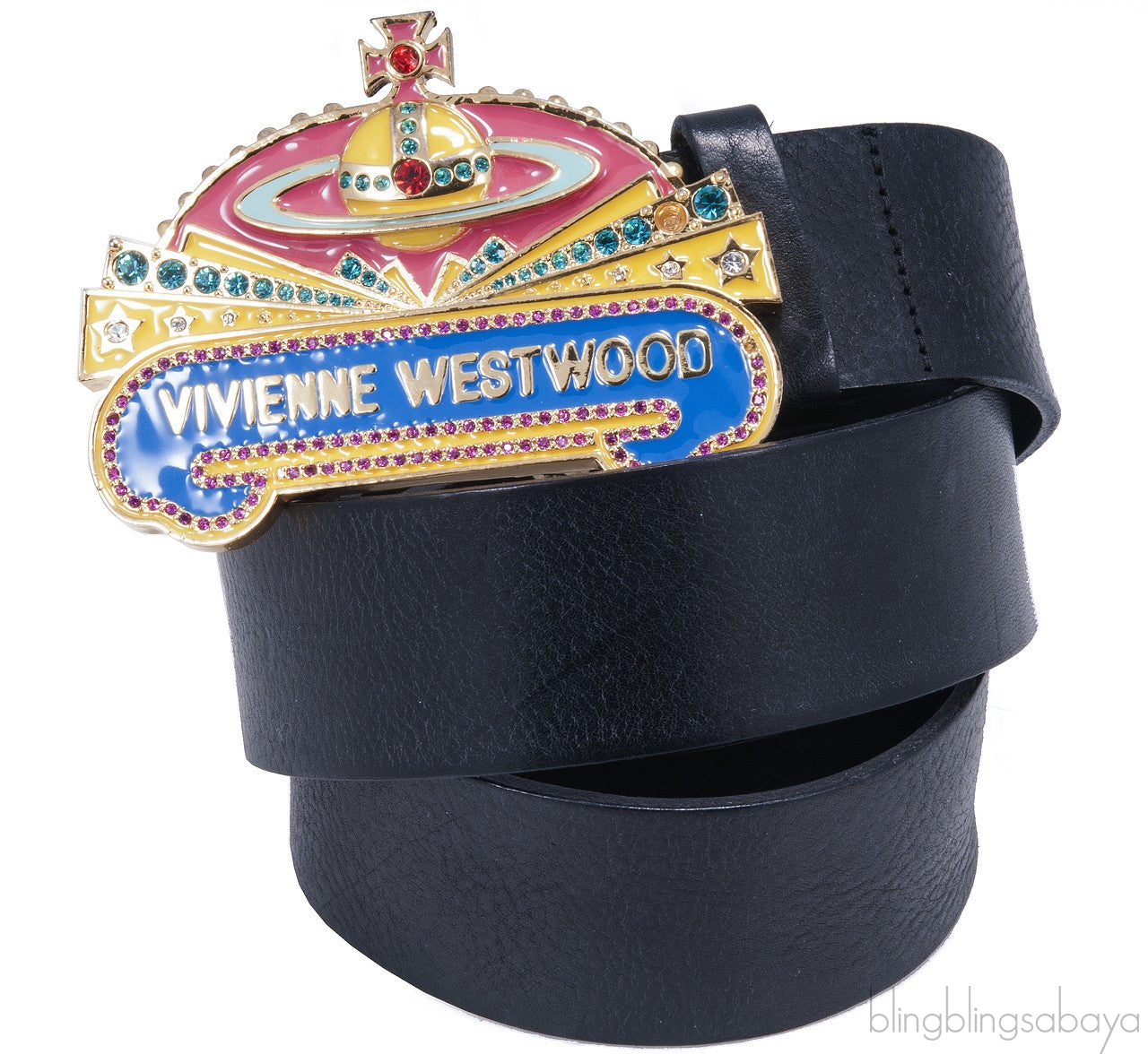 Saturn Crystal Embellished Belt