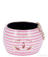CC Stripes Cuff Enamel Bracelet