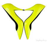 Neon Green Pointed Toe Heels