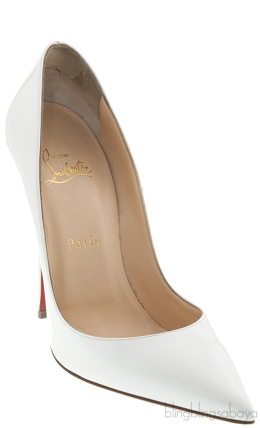 White Patent Pigalle Pump