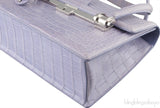 Christian Dior Mitzah Lilac  Crocodile Medium Tote
