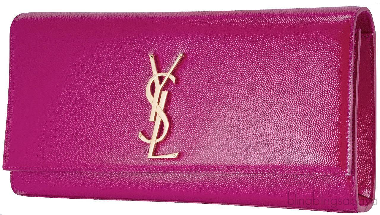 Fuchsia Pink Monogrammed Clutch