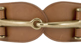 Equestrian-Bit Vachetta Belt
