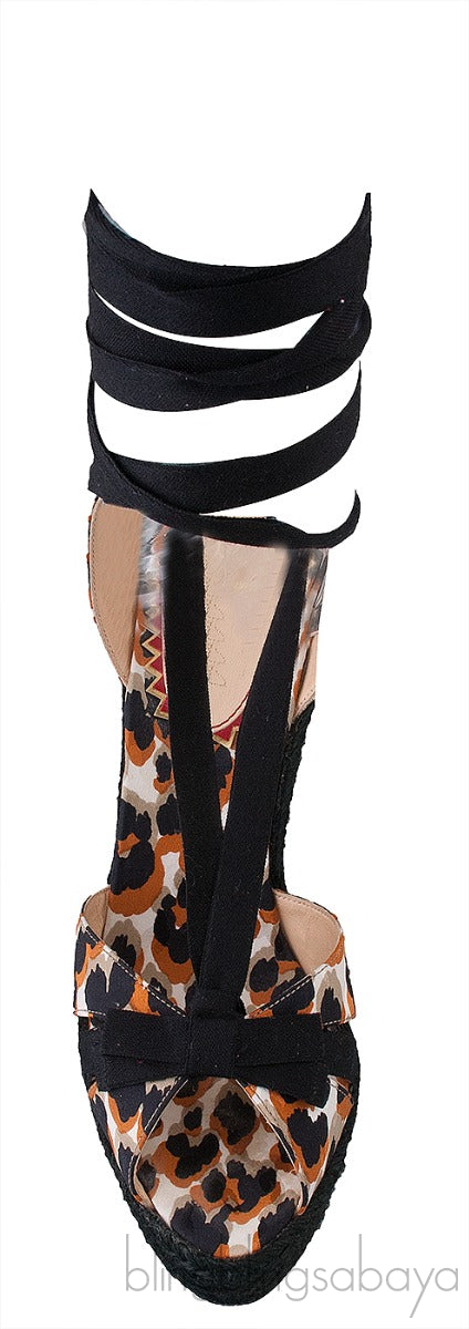 Isabelle Leopard Print Wedge