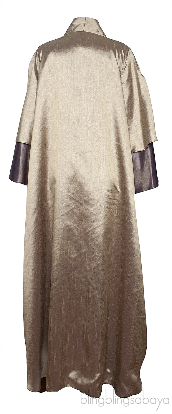 Rabelle Metallic Bi-color Kaftan Dress