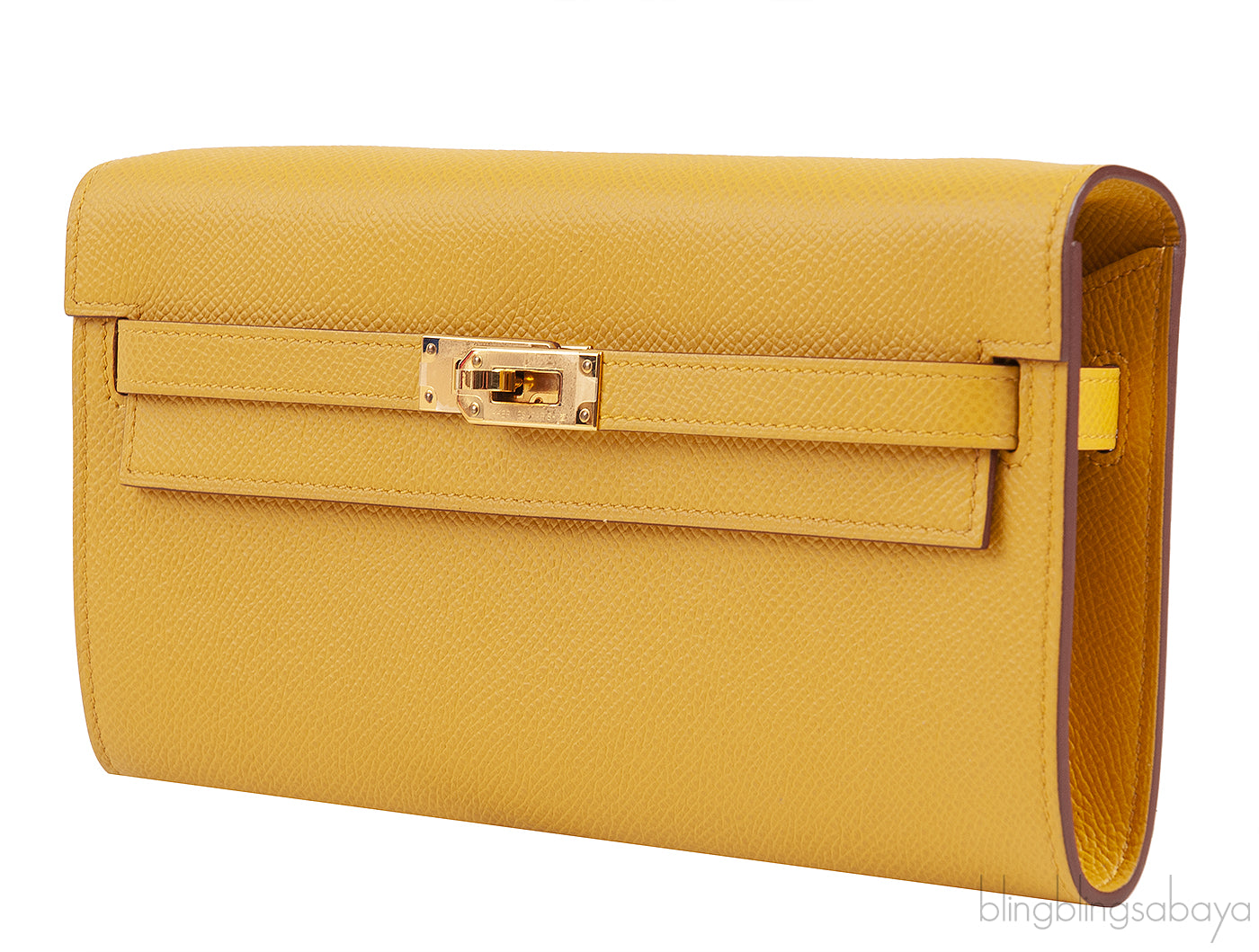 Kelly To Go Bag Wallet Jaune Ambre