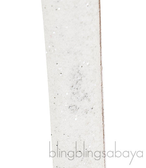 Jimmy Choo Bing White Glittery Crystal Embellished Mule 38
