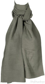 Logomania Green Cashmere Shawl