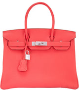 Birkin 30 Red Pivoine Togo PHW