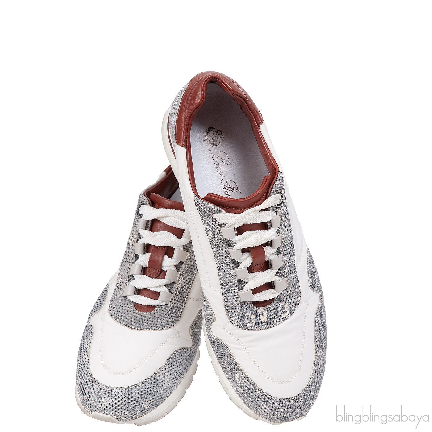 Loro Piana My Wind Microfibre & Lizard Sneakers