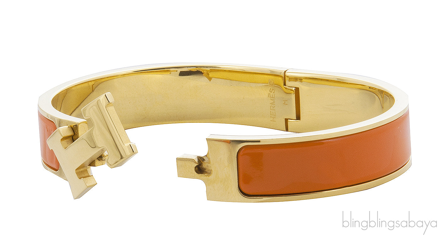 Clic Clac Orange H Bracelet PM