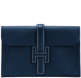 Jige Bleu Indigo Epsom Clutch