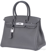 Birkin 30 Etain Togo PHW