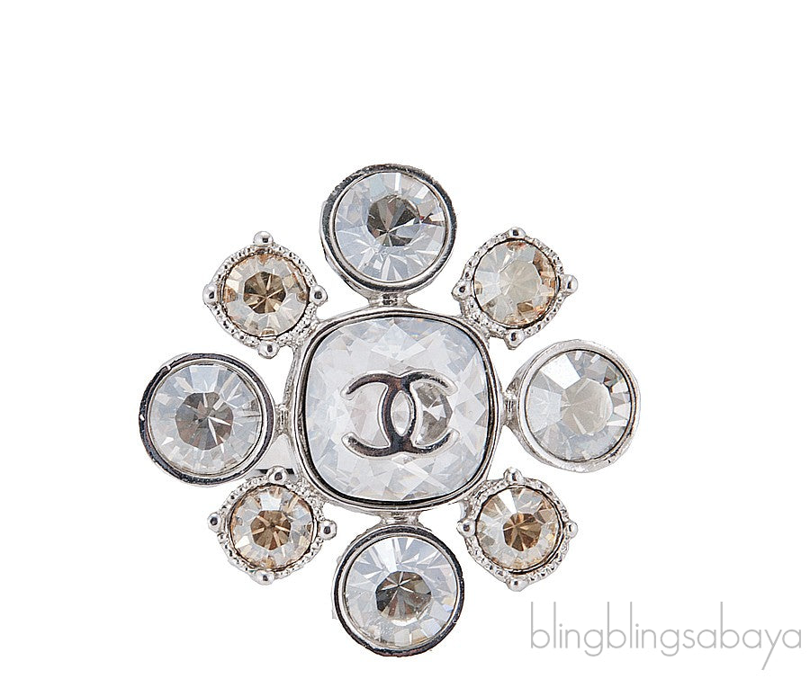 Flower Crystal CC Ring